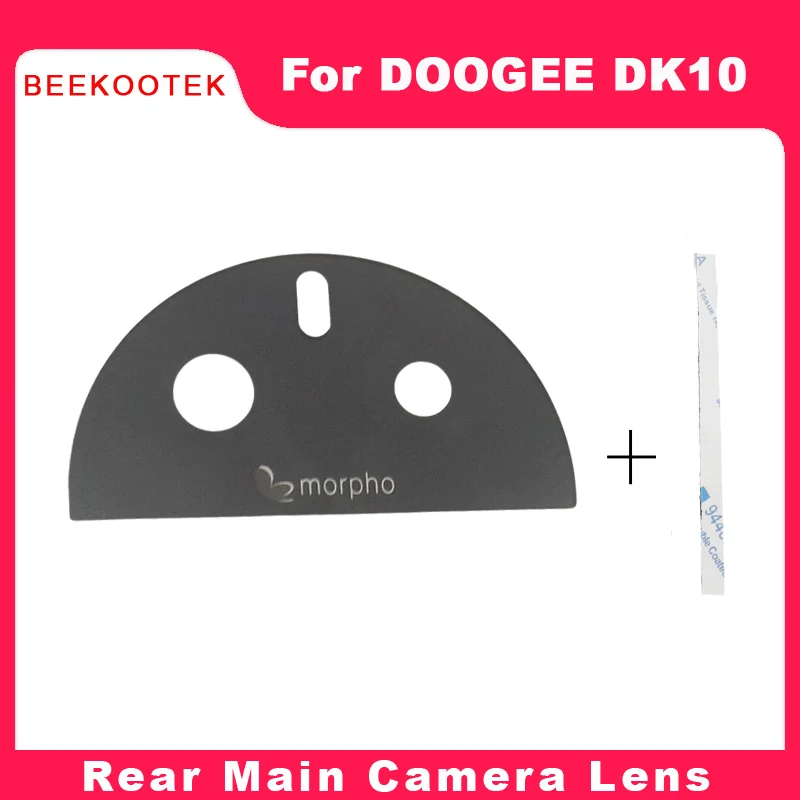 Nový originálny doogee DK10 Zadný hlavný fotoaparát objektív zadnej kamery Lens Glass Glass pre doogee dk10 inteligentný telefón