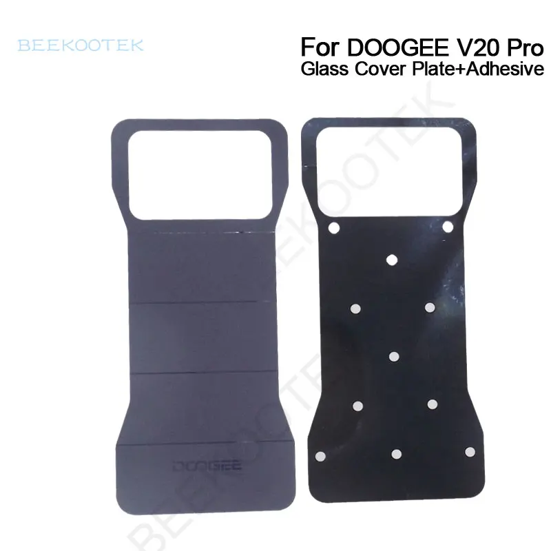 Nový originálny doogee v20 pro batéria kryt batérie zadný puzdro puzdro sklenené kryt
