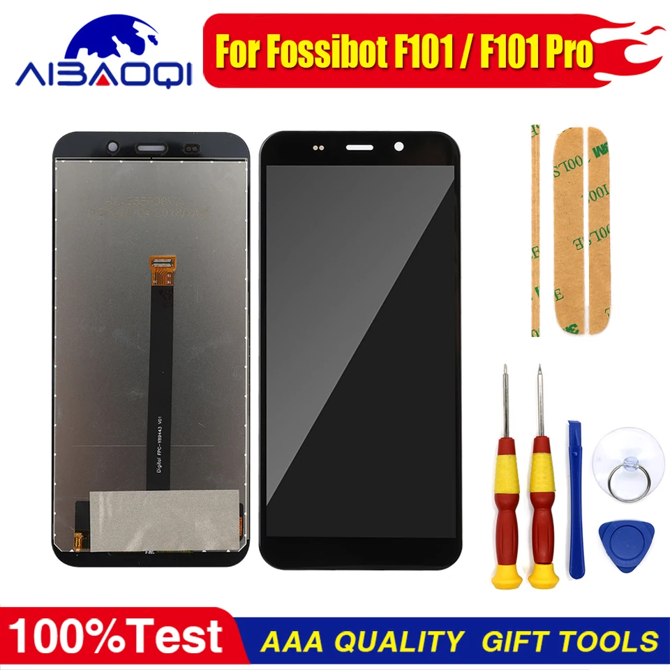 Nový originálny dotykový displej pre Fossibot F101 F101 Pro Phone Screen LCD náhradné diely + Demassemble Tool