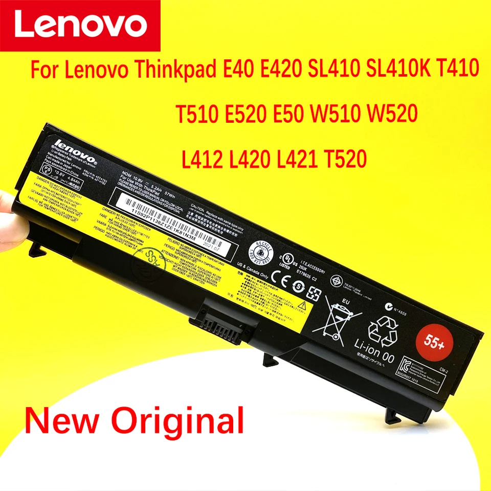 Nový originálny Lenovo ThinkPad E40 E420 SL410 SL410K T410 T510 E520 E50 W510 W520 L412 L420 L421 T520 51J0499 NAPLATNÝ BATTER