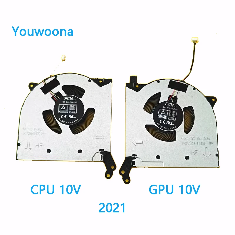 Nový originálny notebook CPU GPU chladiaci ventilátor pre Lenovo Legion Y7000 R7000/P 2021H Y550 Legion 5-15 5V 10V