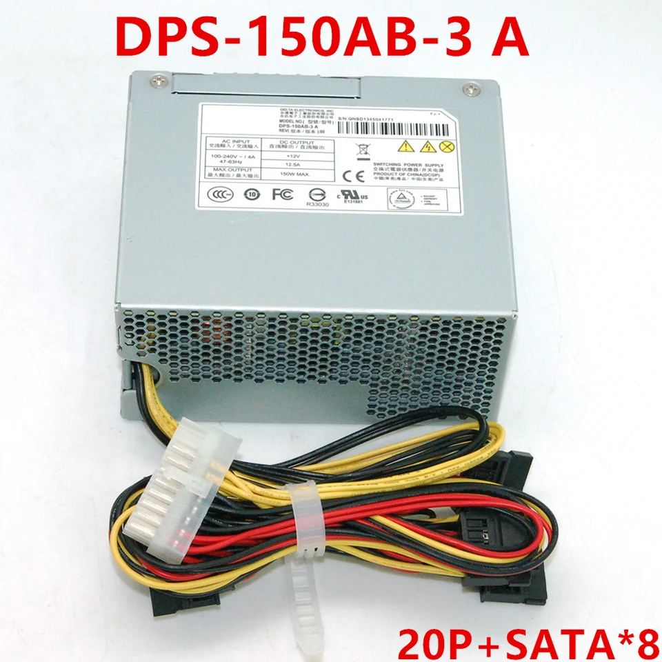 Nový originálny PSU pre DAHUA DVR NVR 20PIN SATA*8 150W Power Supply DPS-150AB-3 A DPS-150AB-3 B DPS-150AB-3A DPS-150AB-3B