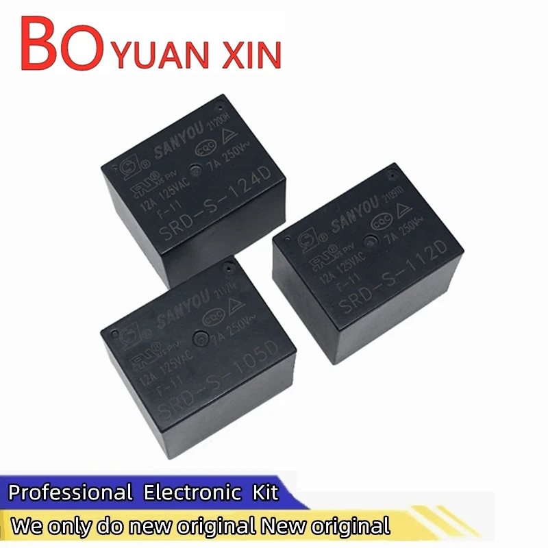 Nový originálny SRD-S-105D 112d 124d Time Relay 5pin Jeden Normálne otvorená náhrada T73 10A 109D Sanyou Home Appliance Relays Relays