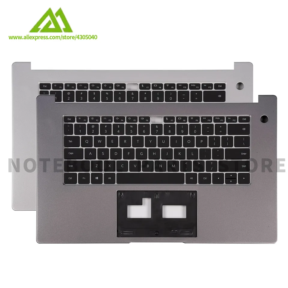 Nový Palmrest s US Klávesou pre Matebook D15 Boh/bob séria Boh-Waq9l Bohl-WFP9 Boh-waq9r bob-wae9p no oparlit