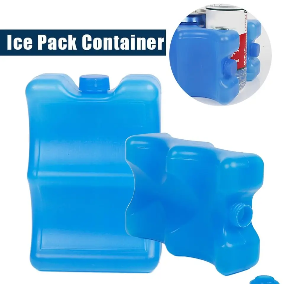 Nový piknik cestovný obed Box 350 ml ľadových blokov chladiča GEL GEL Freezer Voda Injekcia