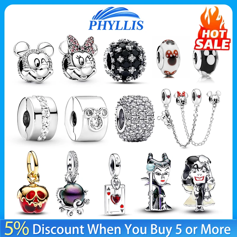Nový predaj horúcich 925 Sterling Silver Character prívesok vhodný pre 925 Sterling Silver Original Dámsky náramok DIY Darček