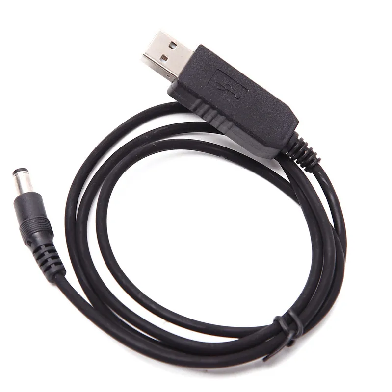 Nový prenosný nabíjací kábel USB nabíjacieho kábla USB pre Walkie Talkie Boost 5V až 9V pre UV5R UV82 Prenosné nabíjanie rádia CB Radio