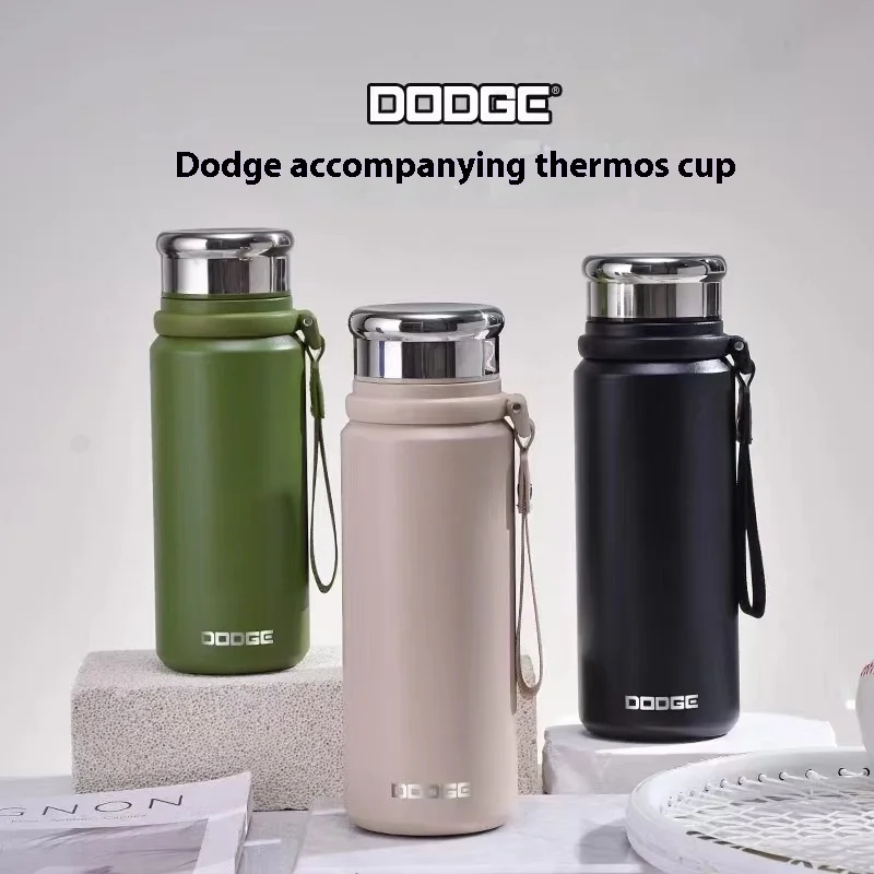 Nový prenosný termos pohár nehrdzavejúcej ocele s čajovou vodou 650 ml 820 ml vákuum izolovaný šál