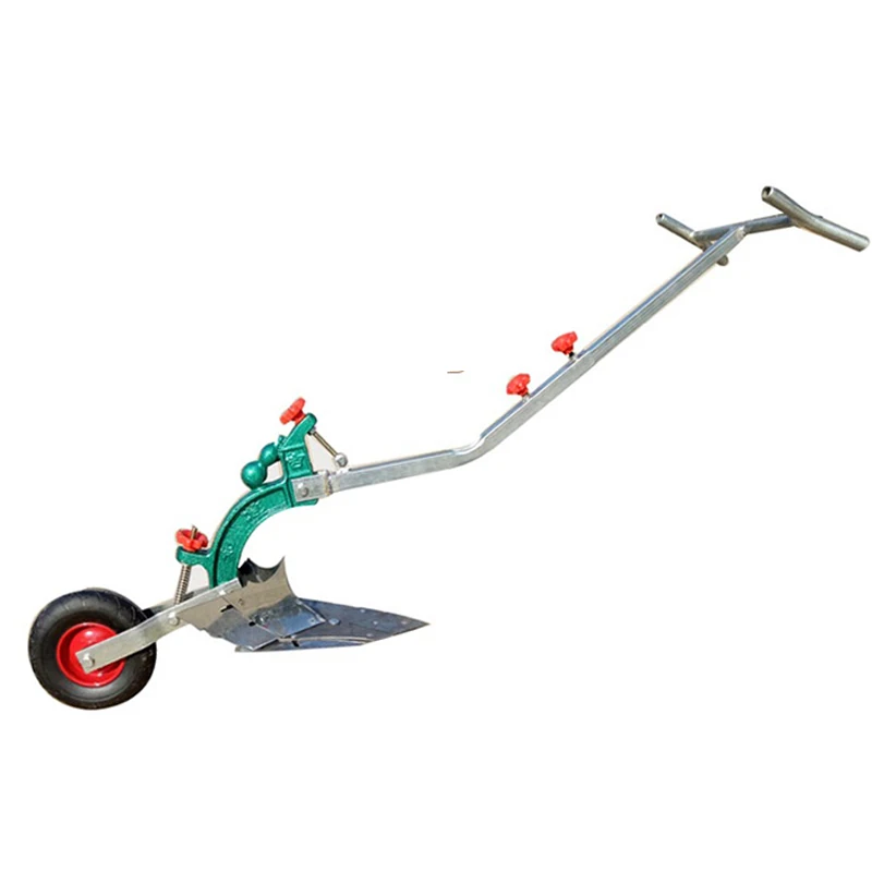 Nový priekopový otvárač Plow Manual Ručne pluh Malé poľnohospodárske stroje mikrofiller ručný priekopa Pluh Ridger Caster Priemer22cm