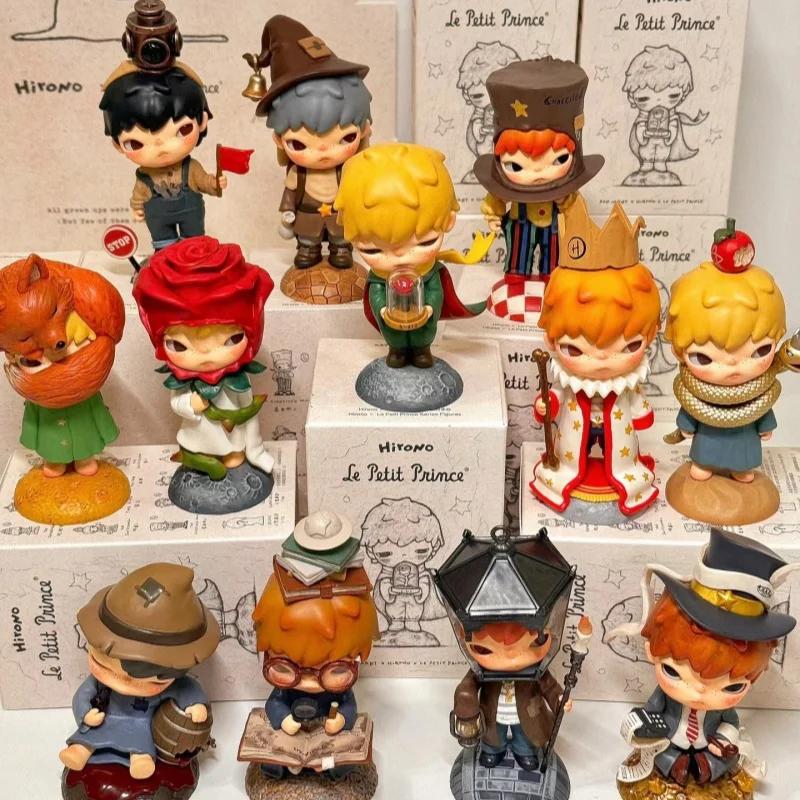 Nový produkt Originálny Hirono x Le Petit Prince Series Anime postava Kawaii Boy Anime Figures Model Model Desktop Decoration Darček