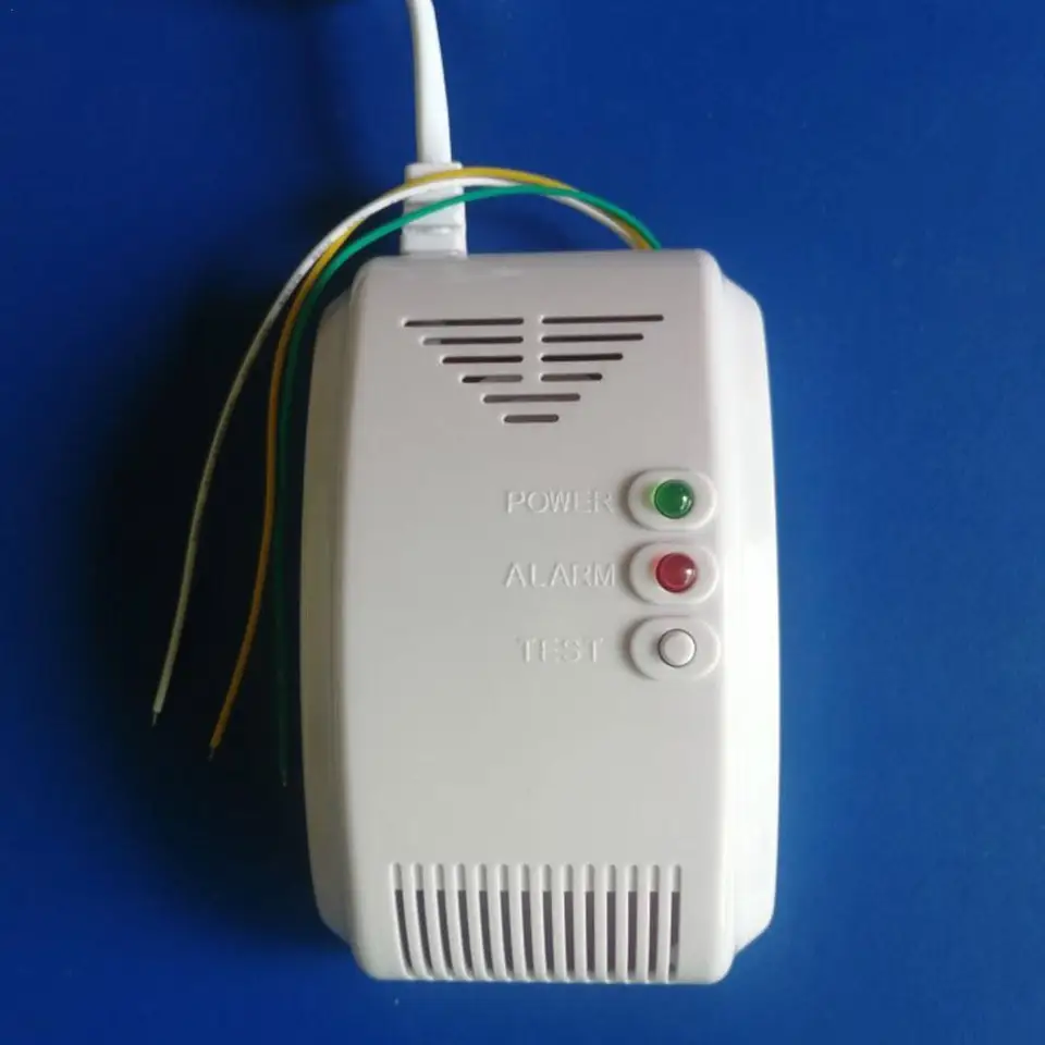 Nový propán butánový senzor 12V Senzor plynu Alarm LPG Prírodný motor Domov LED LED LED bleskový alarm Zvukový plynový snímač alarmu