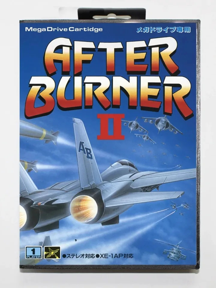 Nový príchod Afterburner II 16bit MD Game Card pre Sega Mega Drive/ Genesis s maloobchodným boxom