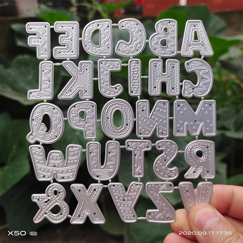 Nový príchod anglický hlavný abecedový list kovový rezatie ostrihania pre 2023 DIY Scrapbooking Card Tvorba dekorácie slovné šablóny