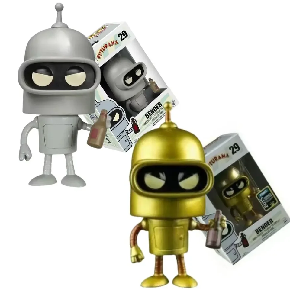 Nový príchod Funkoes Animation Futurama Bender Gold 29# Akčné hračky Figury Vinyl Figurs Collectible Model Hračky