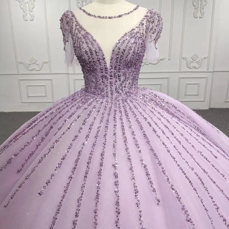Nový príchod korálkový korálkový šnurovací šnurovací šnurovanie späť A-line Open Back Open Sexy Elegantné plesové šaty formálne šaty Quinceanera šaty