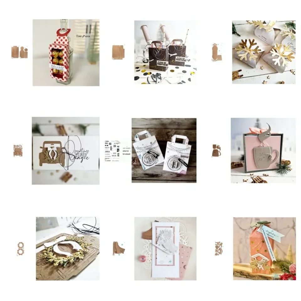 Nový príchod Presell Box Cutting Dies and Stamps for DIY Scrapbooking/Photo album Dekoratívne reliéfne reliéf DIY papierové karty