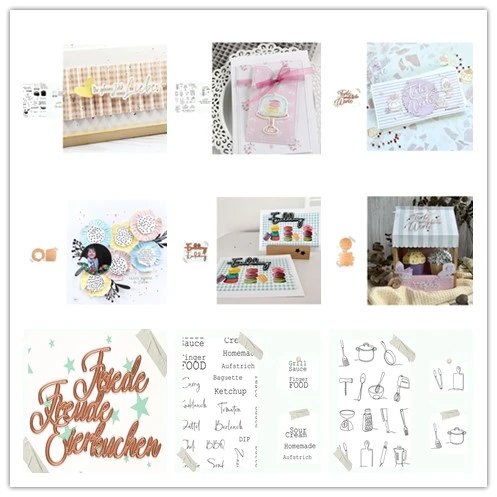 Nový príchod Presell Cake Cutting Dies and Stamps for DIY Scrapbooking/Photo album Dekoratívne reliéfové reliéfné DIY papierové karty