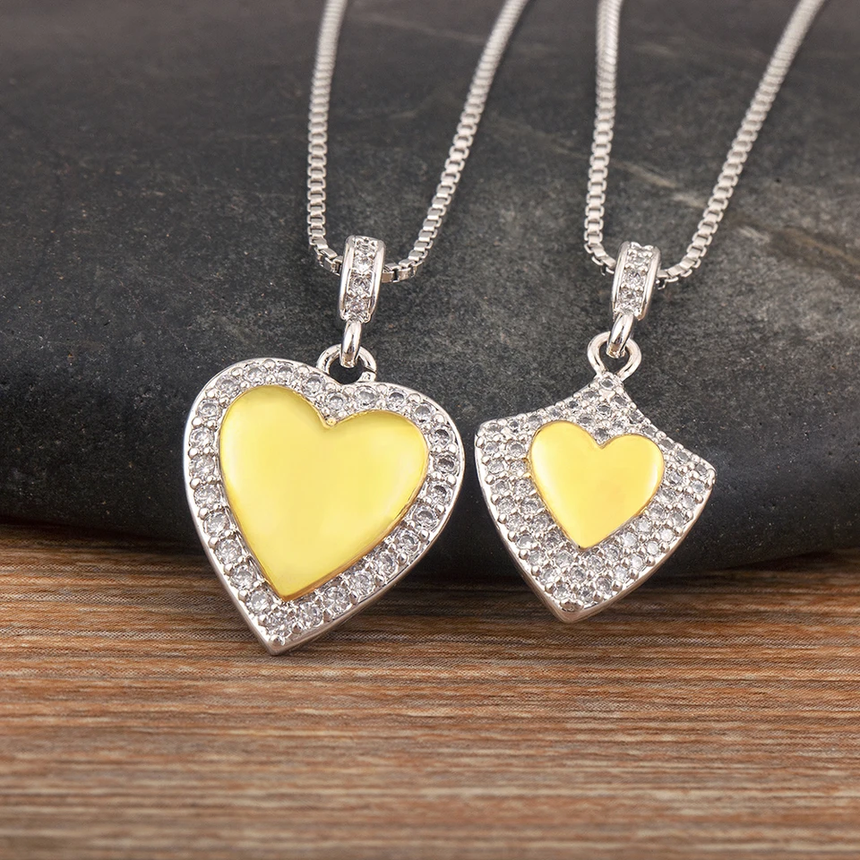 Nový príchod Punk štýl Srdce/hviezda/štít Tvar kúzla Pendant Pendant pre ženy Men Shine Zircon Reaction Link Doplnky šperkov