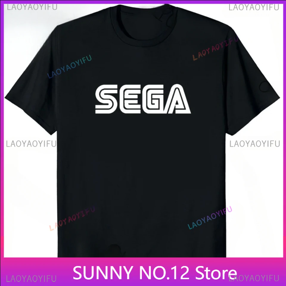 Nový príchod Sega logo Men T tričká leto Príležitostné neformálne rukávy módne módne odevy harajuku tričko Kórea fanúšikovia hry Male Tees
