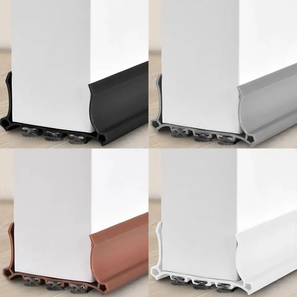 Nový pásik PVC Dvers Strip proti kolízii Flexibilný zvukovo odolný viazaný zvukový odostrený zátk