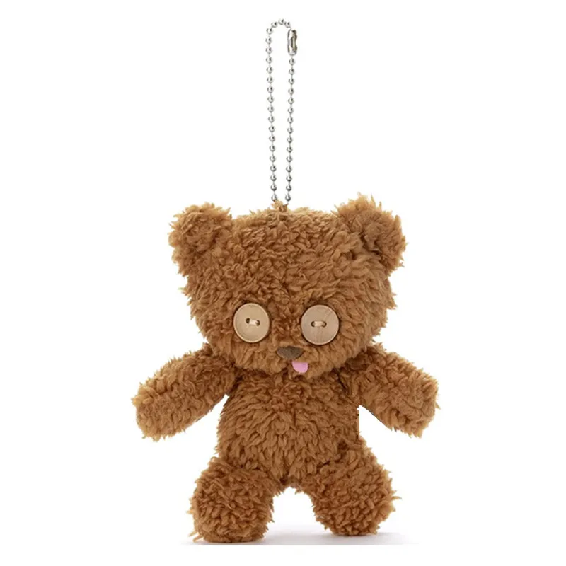 Nový roztomilý plyšový plyšový keychain 11 cm deťom plnené hračky Malé prívesok pre deti darčeky