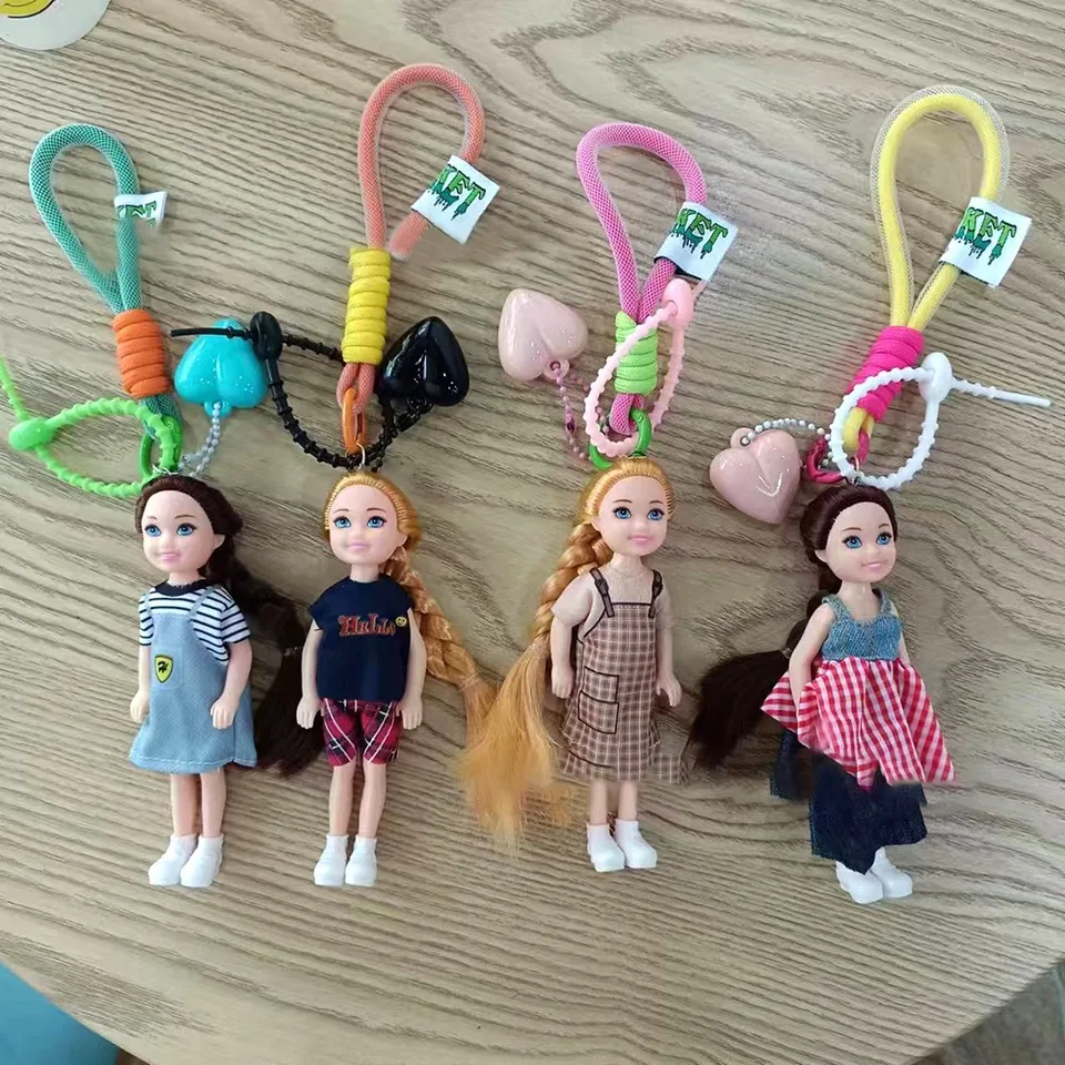 Nový roztomilý prívesok na bábiku Závesný batoh Ornament DIY Zmeniť šaty tašku kúzlo kľúča kľúča kľúča dekorácie pre Barbie Doll