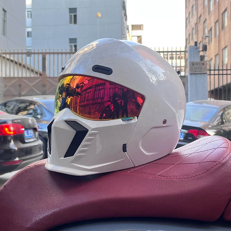 NOVÝ SCORPION Retro Motorcycle Cascos Moto Locomotive Personality Viacúčelová kombinovaná prilba Half ML XL XXL