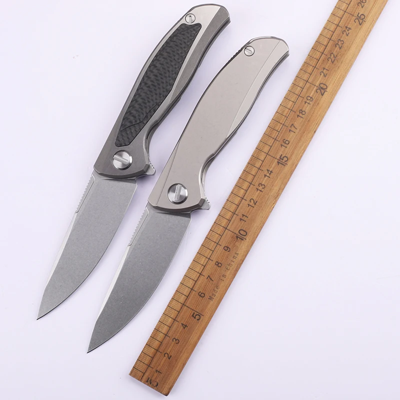 Nový skladací nôž M390 Blade Titanium Ruck Rucking Outdoor Camping Hunting Survival Kitchen ovocná taška EDC Nástroj Nôž