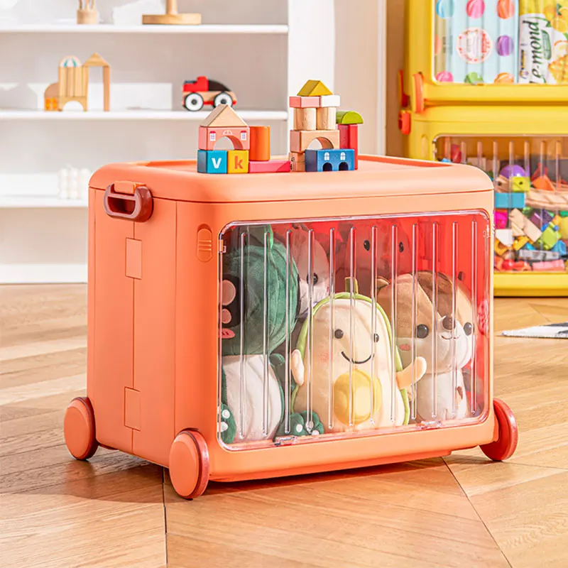 Nový skladací zásobník pre deti, domáci organizátor, organizátor mobilných občerstvení, Clear Trolley Case, 2024