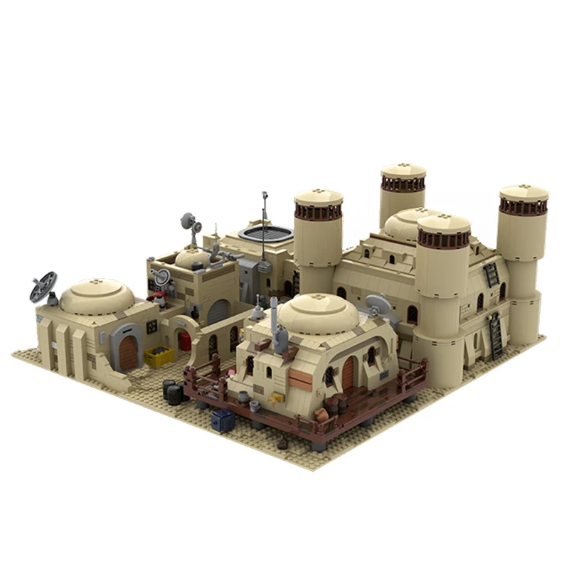 Nový slávny hviezdny filmový scéna MOC TATOOine Secret Base Model DIY Kreatívne nápady Deti pre narodeninové darčeky Budov