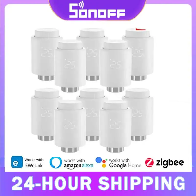 Nový Sonoff Trvzb Zigbee Termostatic Radiator Valve Smart Home Heating Froest Protection Ovládanie diaľkovej skupiny cez Ewelink Alexa