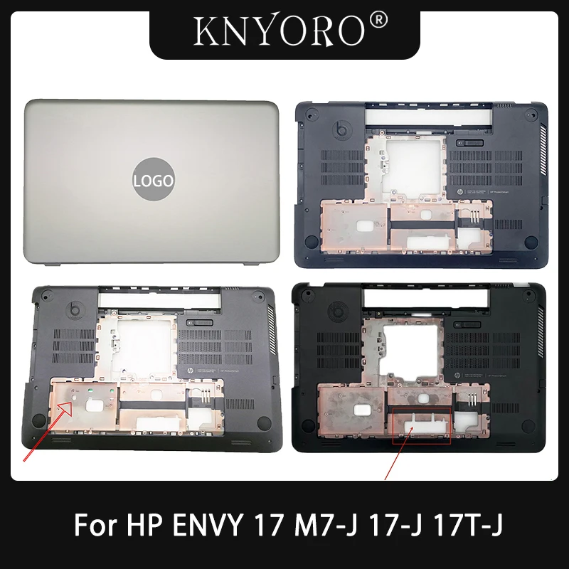 Nový spodný prípad pre HP Envy 17 M7-J 17-J 17T-J 17-J100 17-J106TX LCD Spätný puzdro Dolného krytu 720226-001 736475-001 736476-001