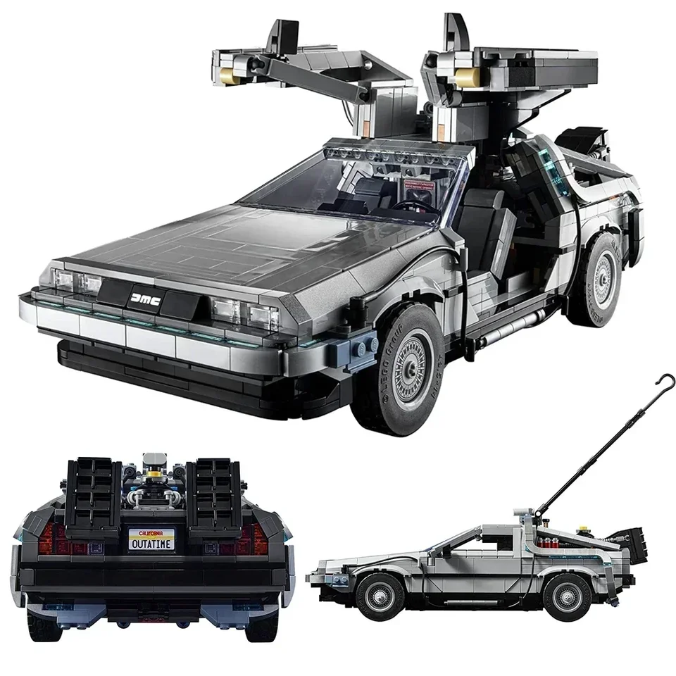 Nový späť do Future Time Machine kompatibilný 10300 stavebných blokov Technické autá Tehly konštruktívne hračky pre deti darčeky pre deti