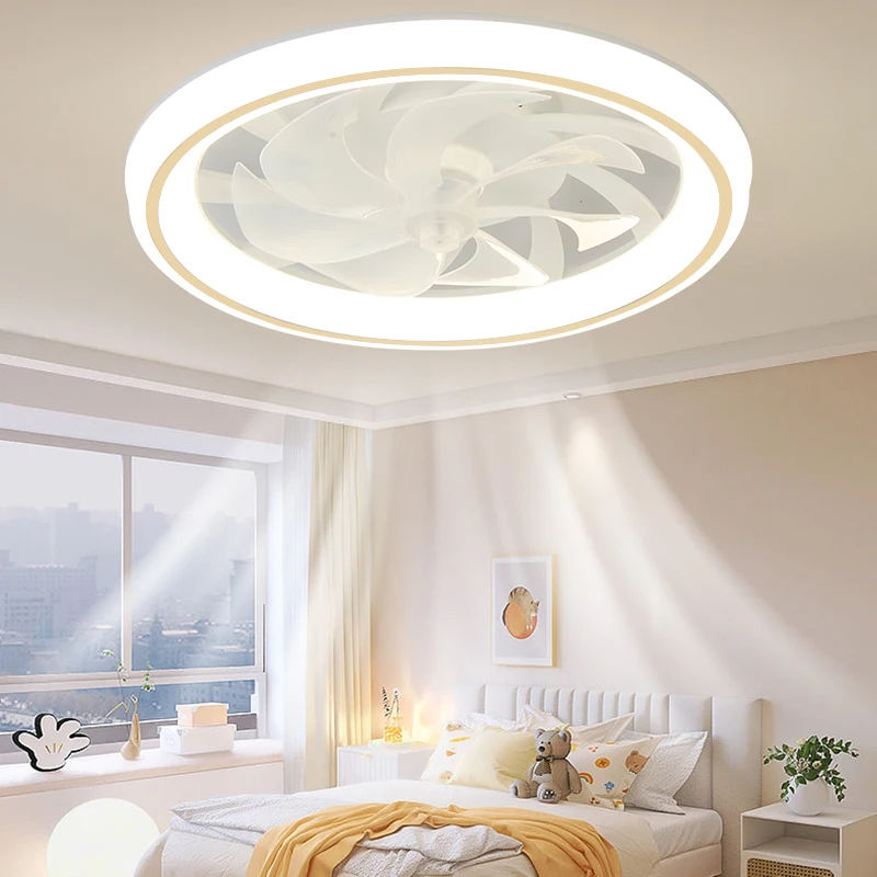 Nový stropný ventilátor Light Obývacia izba, spálňa moderná a jednoduchá domáca inteligentná inteligentná reštaurácia LED fanúšik LED svetlo