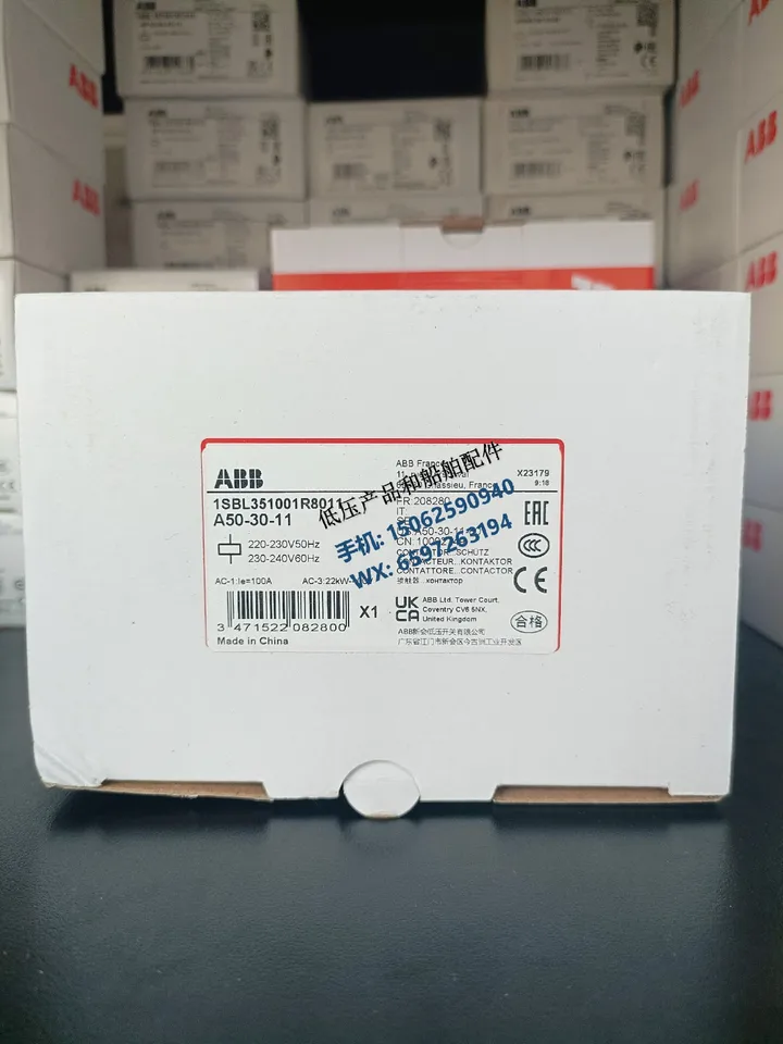 Nový stýkač AC AC Coil A50-30-11*220V-230V50Hz/230-240V60Hz