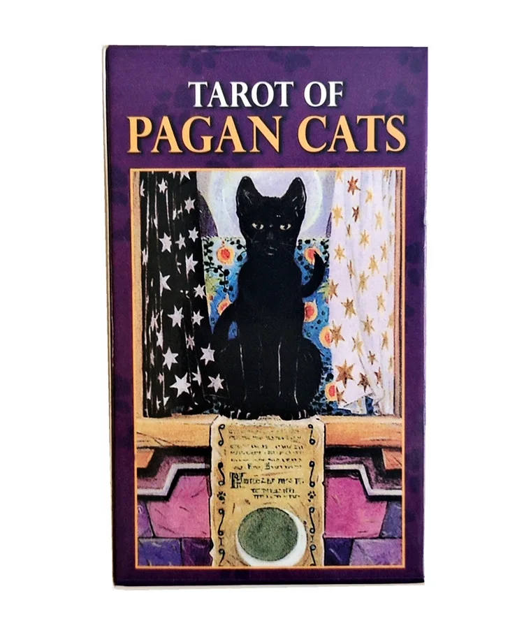 Nový tarot pohanských mačiek plná anglická rodinná párty stolová hra Oracle Cards Astrológia Divinovanie osud Card 78 Cards Deck