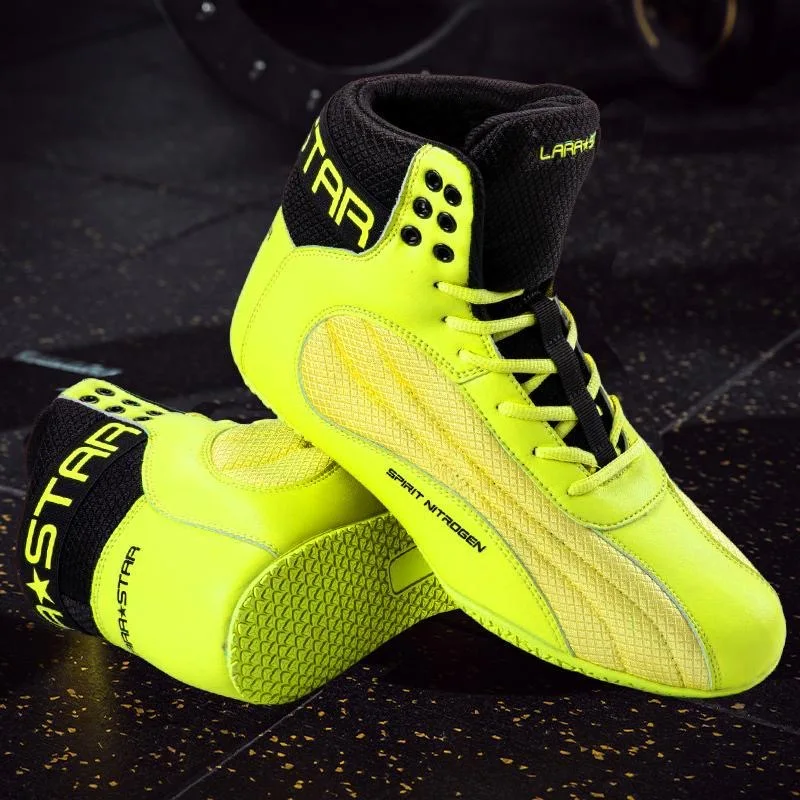 Nový trend boxing Training topánky pre mužov Dobré kvalitné drepé topánky Páry Ľahké Wrestling Wrestling topánky Značky Bojové topánky