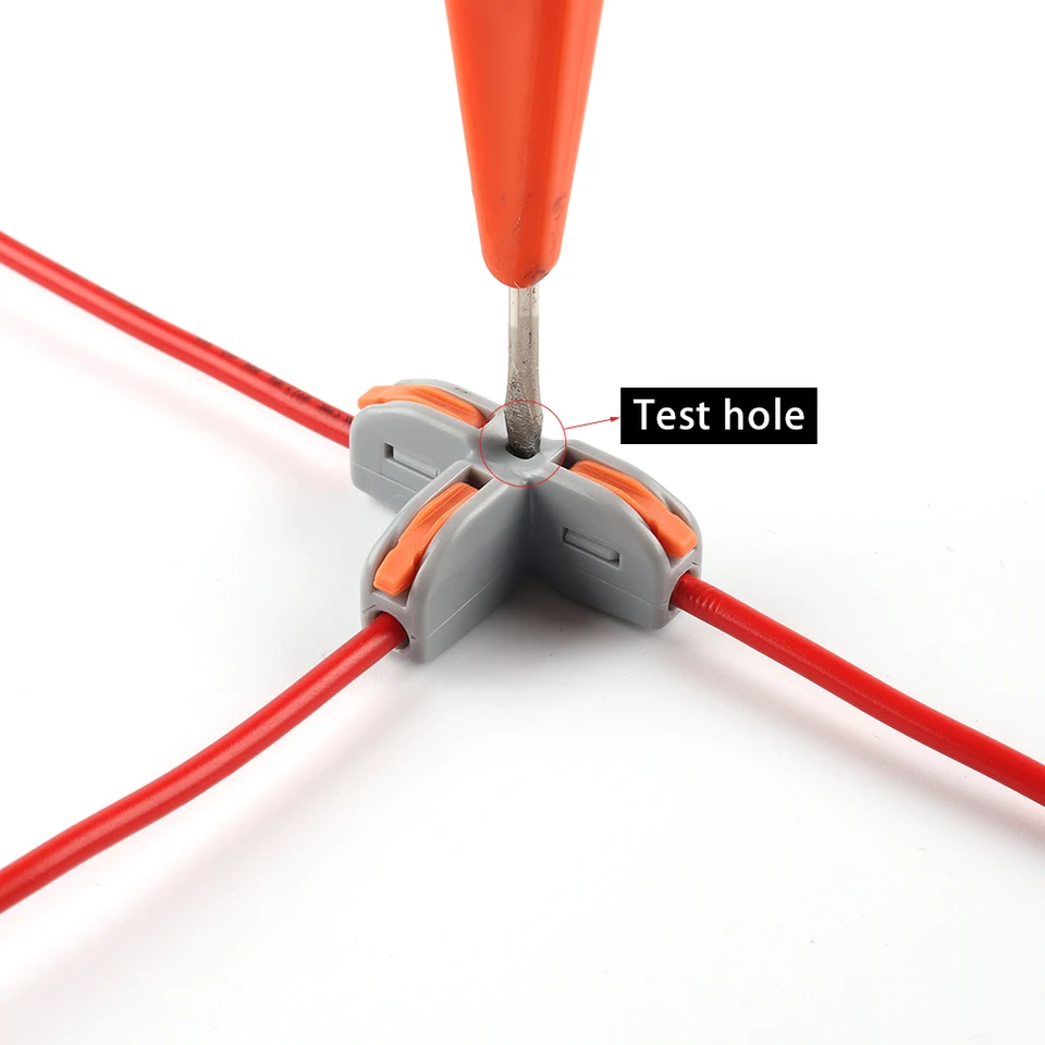 Nový Universal T-Type Push-IN Connector Rýchle distribučný terminál blokový blok Home Splitter konektory