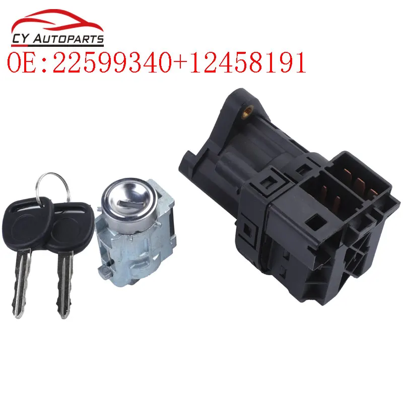 Nový valcový zámok zapaľovania s klávesmi a prepínač pre Chevy Impala Malibu Olds Alero 22599340 12458191