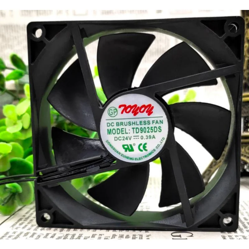 Nový ventilátor CPU Cooler pre Toyon TD9025DS 24V 0,39A 9 cm chladiaci ventilátor 90*90*25 mm