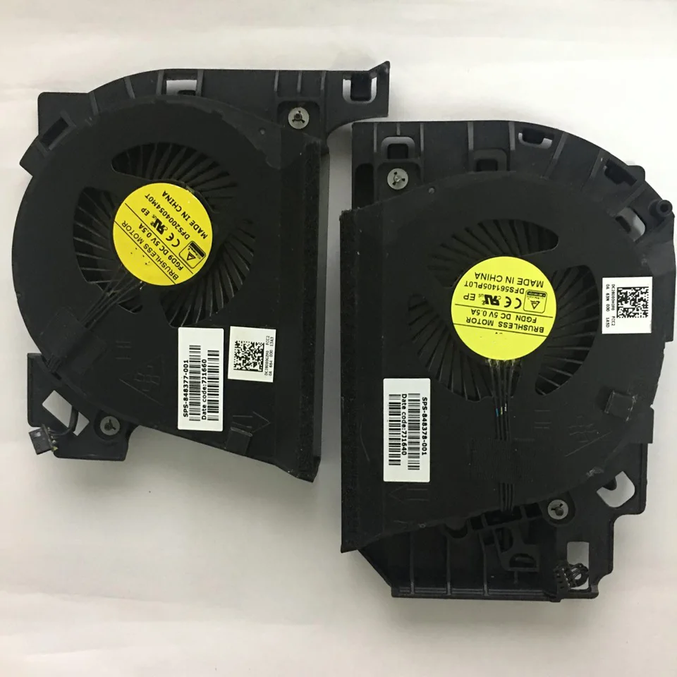 Nový ventilátor CPU Cooling a GPU pre HP Zbook 17 G3 848378-001 848377-001 FGD9 FGDN DC5V 0,5A