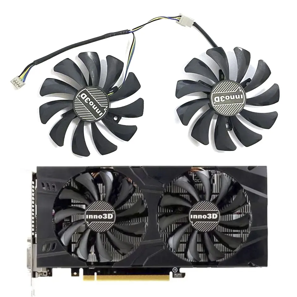 Nový ventilátor GPU 4pin 85 mm GTX 1060 Grafická karta Výmena príslušenstva pre Inno3d MSI GTX 1060 3GB 6GB X2 Grafická karta