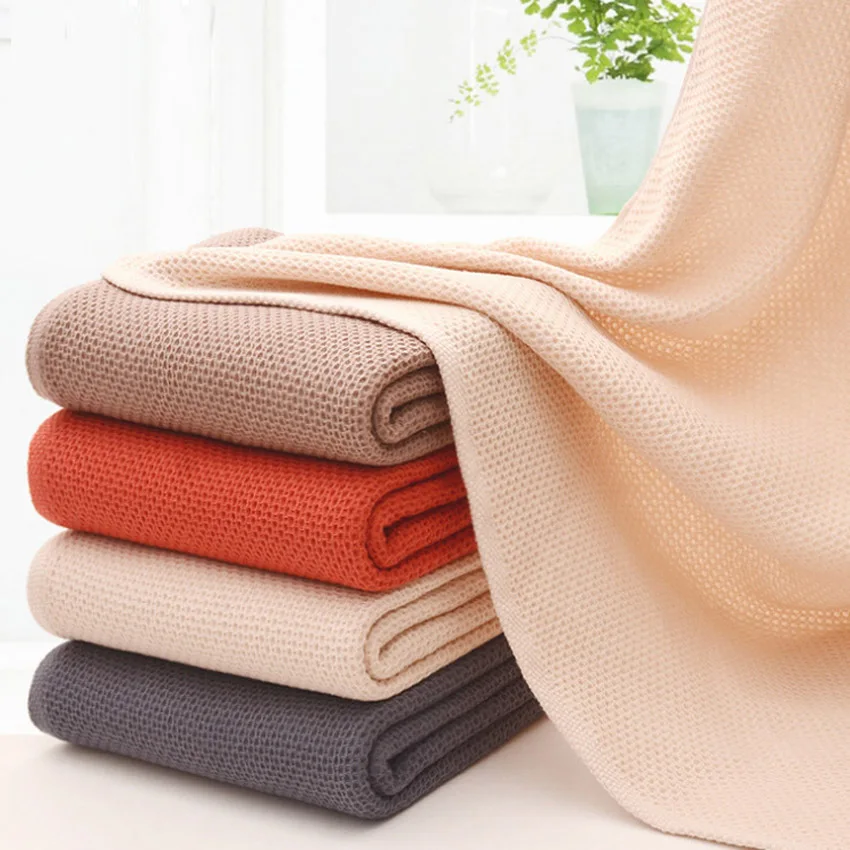 Nový voštinový absorbujúci kúpeľňový uteráky bavlna Zhustaná Jacquard Plain Bathel uterák 70x140 Vysoko kvalitný veľký uterák