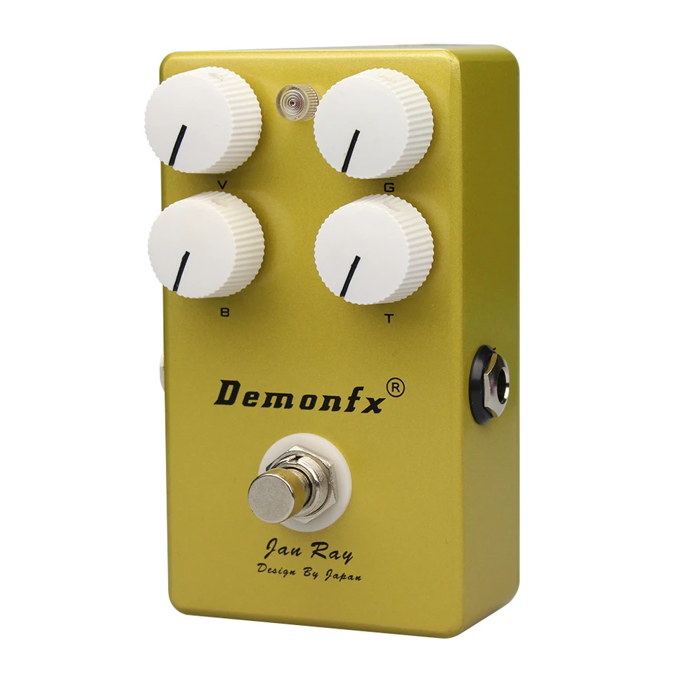 Nový vysokokvalitný Demonfx Jan Ray Overdrive Guitar Effect Drive s pravým obtokom