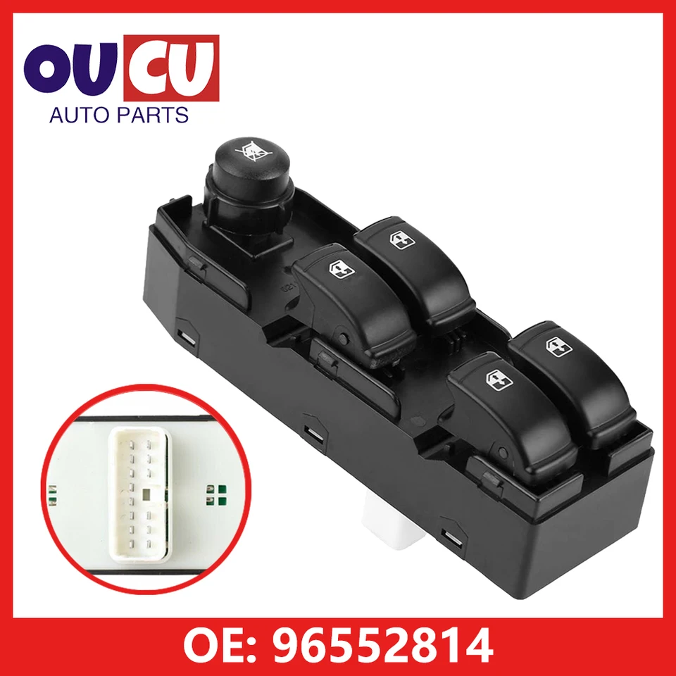 Nový vysokokvalitný predný ľavý vodič Side Elektrický spínač zdvíhacieho spínača pre Buick Chevrolet Optra Daewoo Lacetti 96552814