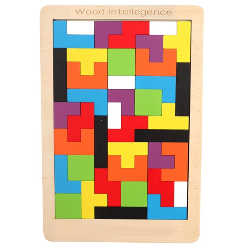 Nový vzor 3D Drevené hádanky Jigsaw Board Tangram mozog upútavka pre deti hračky pre hračky