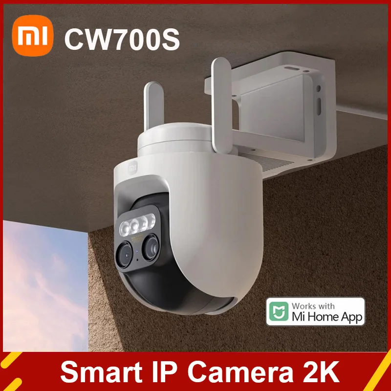 Nový Xiaomi Outdoor Camera CW700S 2,5K CCTV Fulor Night Vision WiFi 4 milióny pixelov IP66 Smart Home Sound and Light Warning
