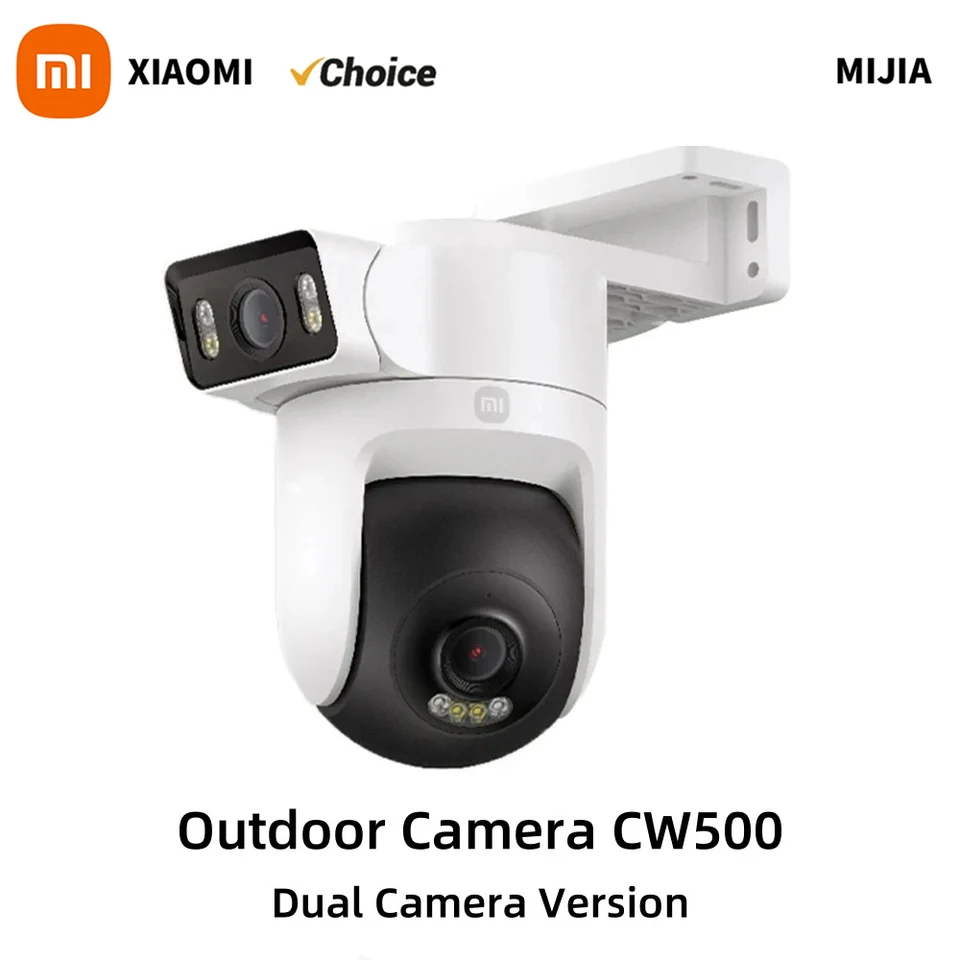 Nový Xiaomi Outdoor CW500 Dual Camera Version verzia IP66 Zabezpečená ochrana CCTV AI Detekcia Fulr-Color Night Vision Smart Home