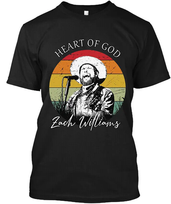 Nový Zach Williams Heart of God American Christian Musician T košeľa veľkosť s 4xl