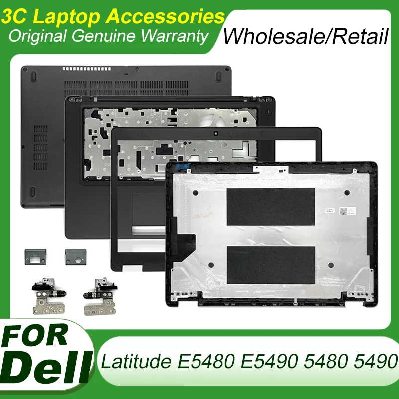 Nový zadný kryt LCD LCD pre Dell Latitude E5480 E5490 5480 5490 Predné rámy Rámy Palmrest PalmRest Spodný puzdro Upper Coverwork Rámec